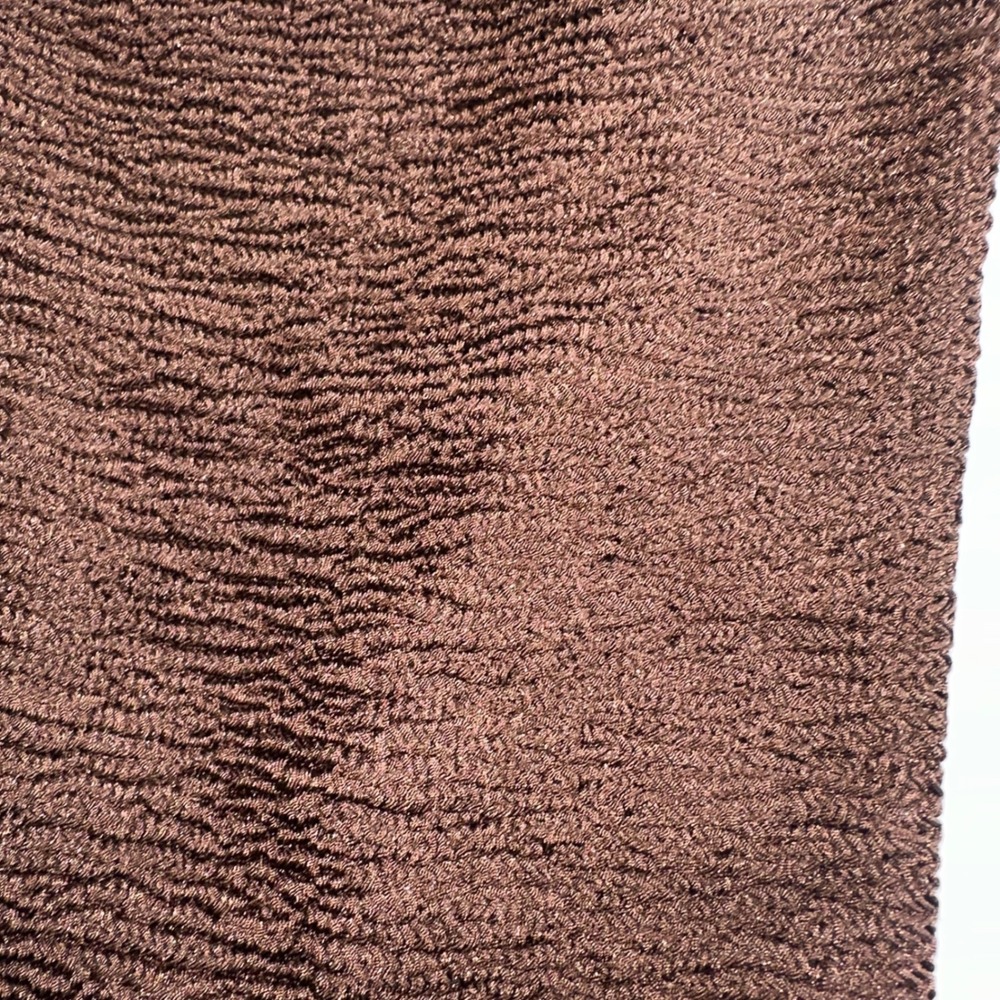 Hunza G Square Neck One Piece Swimsuit Cocoa Brown Crinkle One Size - Picture 3 of 6